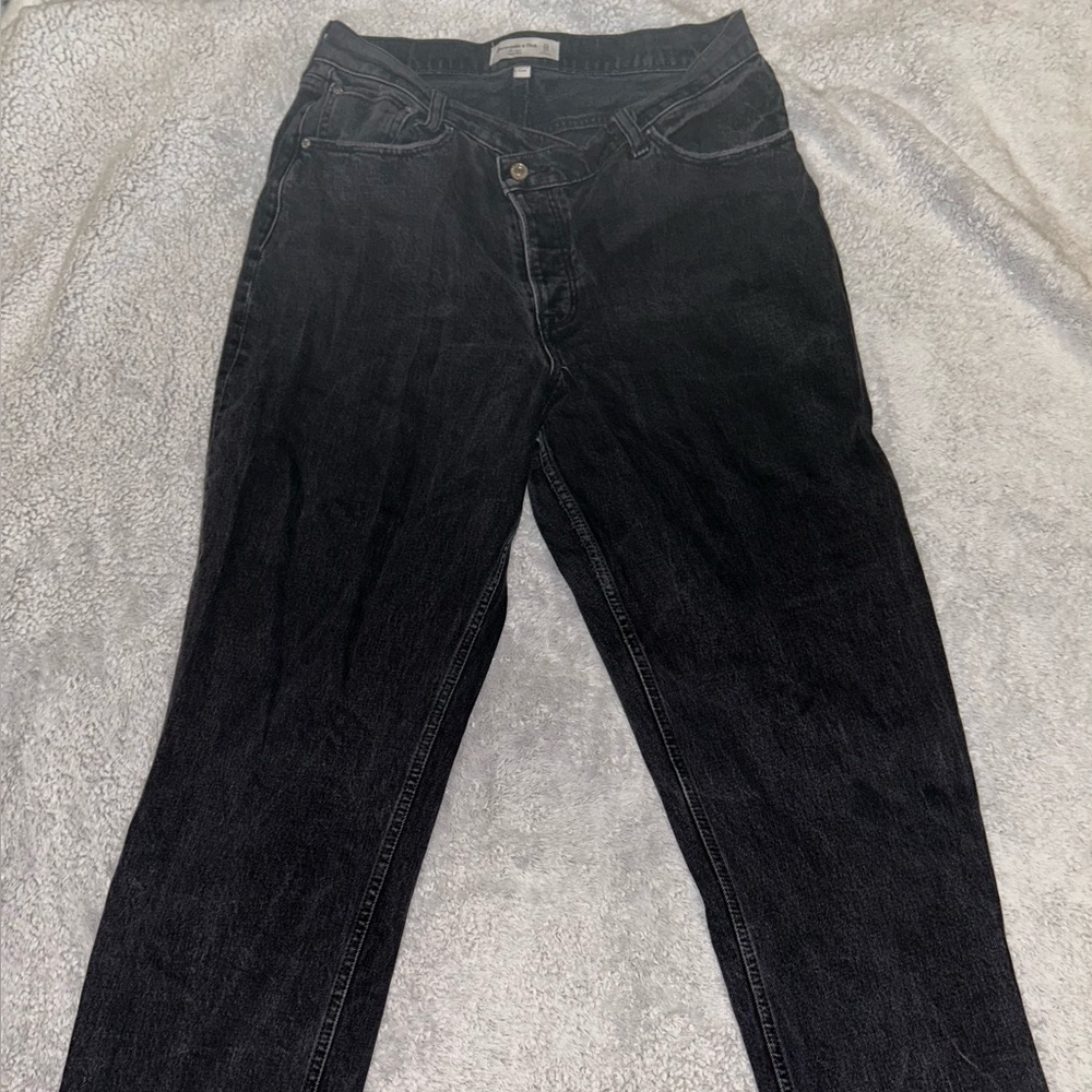 Abercrombie & Fitch Curve Love Black Jeans
